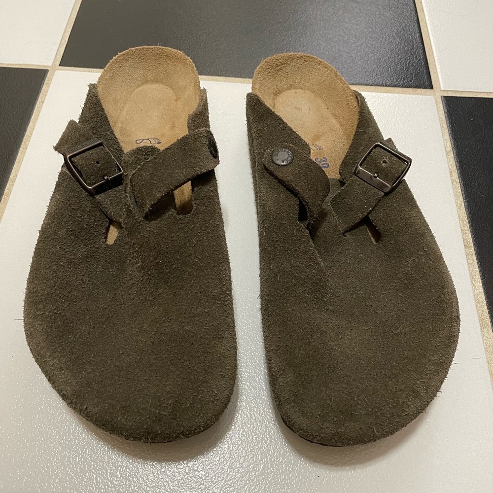 Birkenstock Boston Clog - Suede with soft footbed
